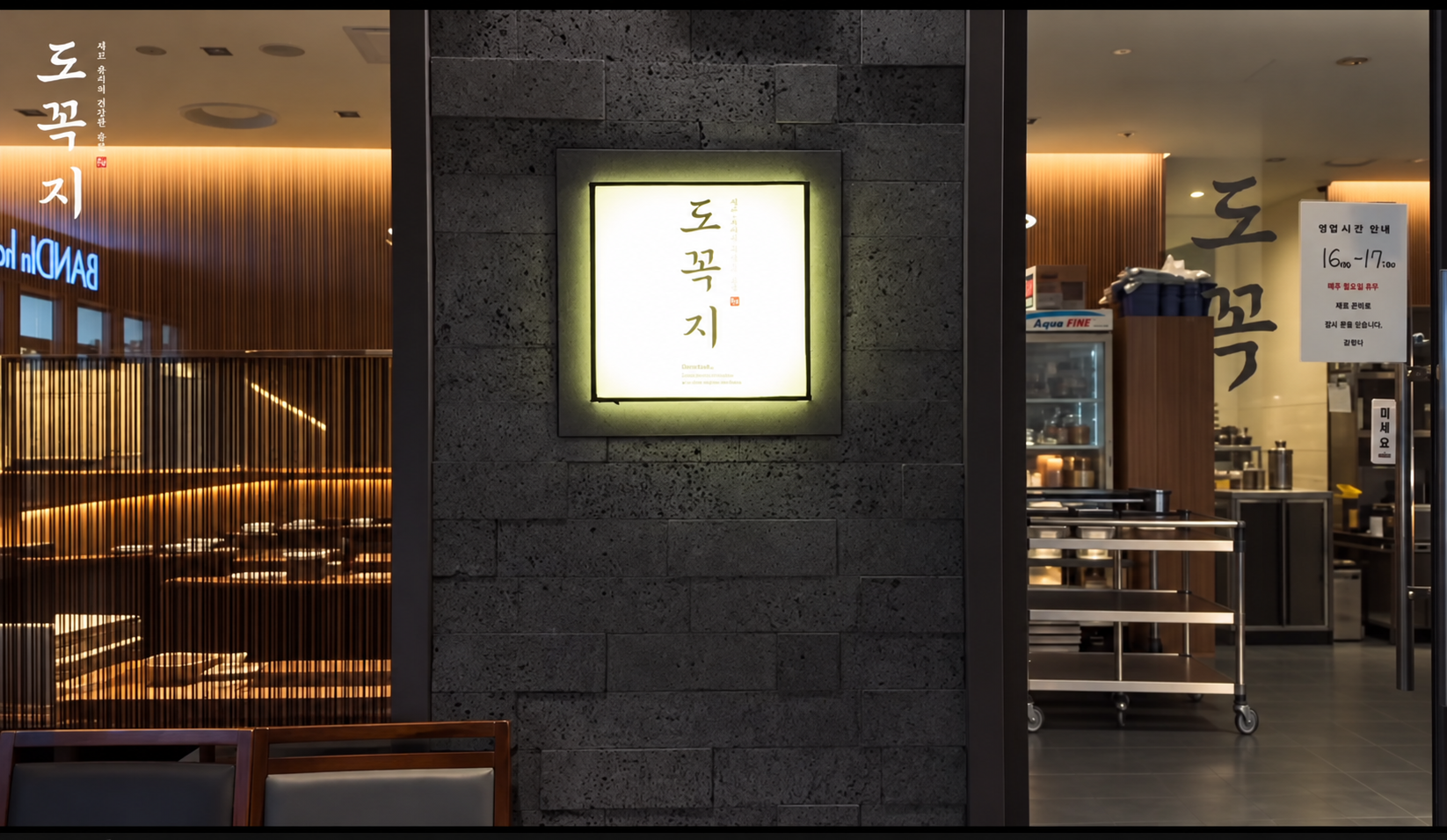 도꼭지 매장 입구와 간판